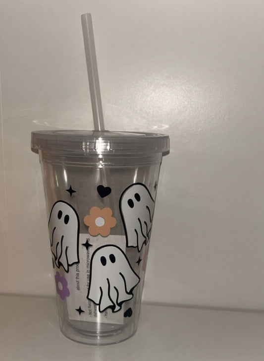 Halloween Ghost Double Wall Tumbler