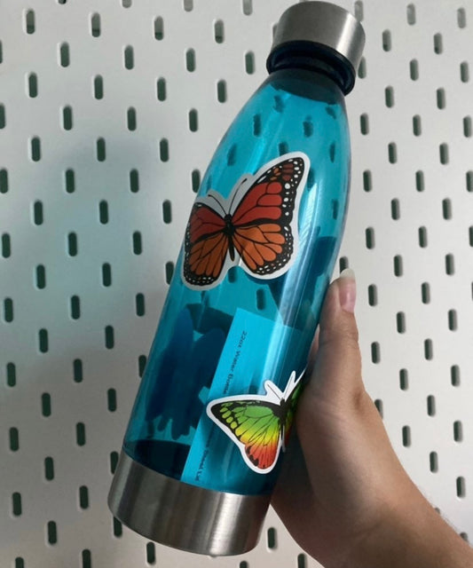 Blue Transparent Water bottle