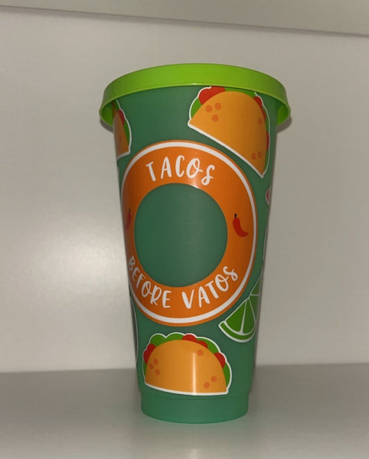 Tacos Before Vatos Tumbler